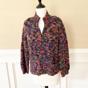 Vintage Richard and Company Zip-Up Wool Sweater